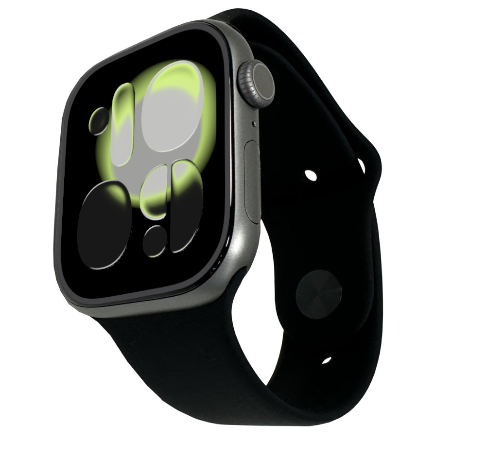 Apple Watch Series 11 GPS – 46 mm – Space Grau Aluminium – Sportband Schwarz (S/M)