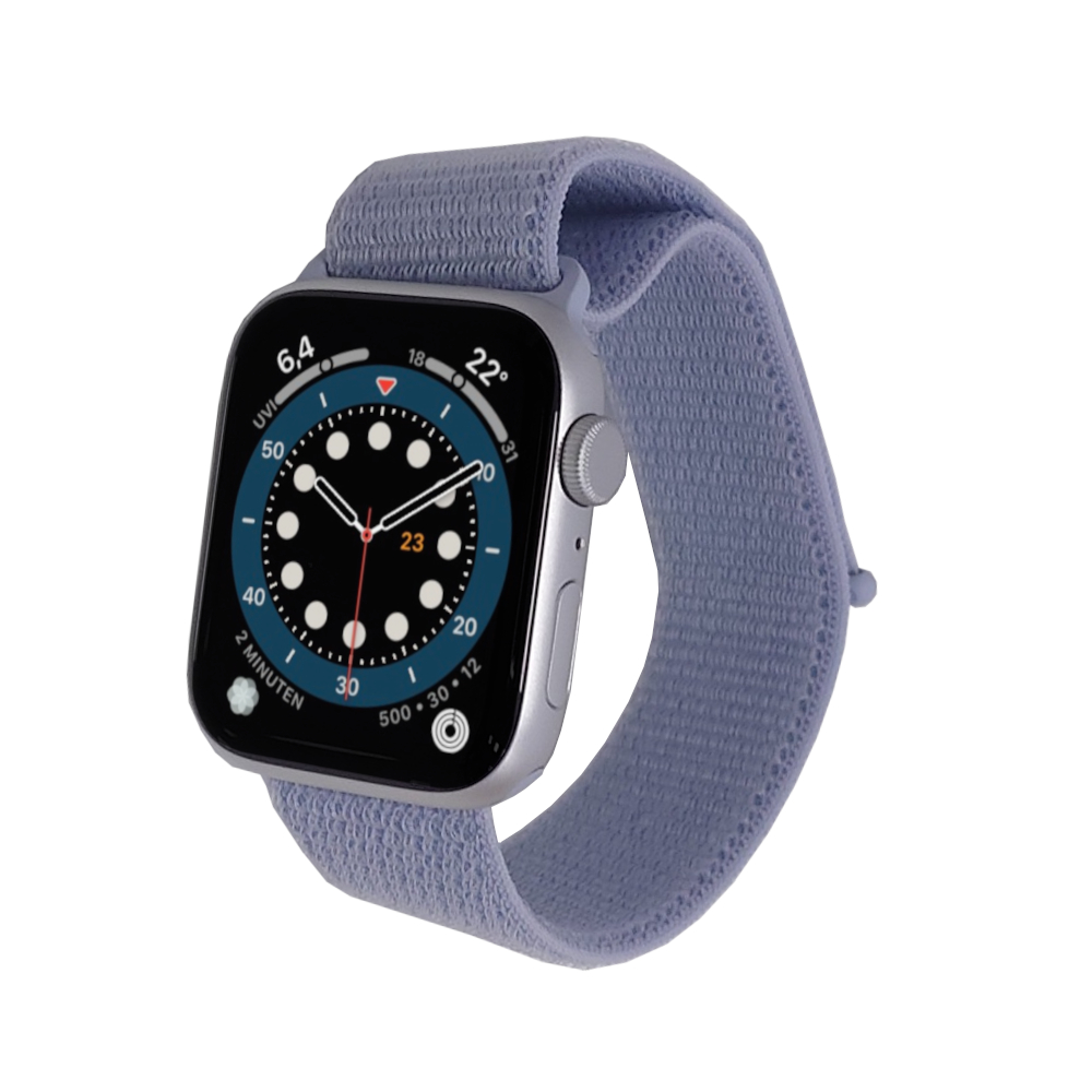 Apple Watch SE 2 - GPS - 40 mm - Silber Aluminium - Sportloop Blaue Wolke