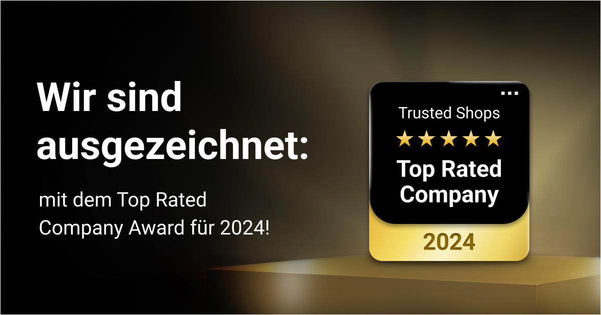 Wir haben den Top Rated Company Award für 2024 erhalten